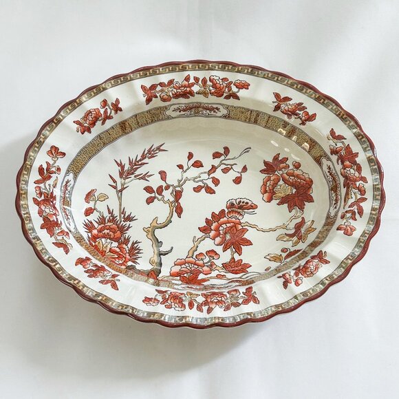 Copeland Spode India Tree China Vintage Oval Serving Bowl - Picture 5 of 10